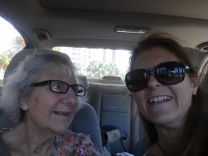 joyful moment with caregiver and Alzheimer's patient